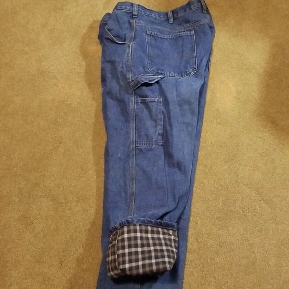 GUIDE GEAR Flannel Lined Carpenter Jeans - Picture 3 of 5